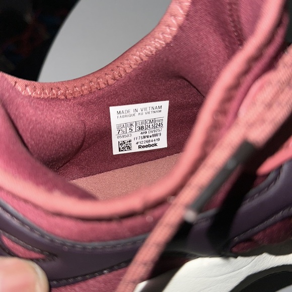 Reebok Sole Fury 00 Womens Burgundy Mesh Athletic Running Shoes - Picture 9 of 9